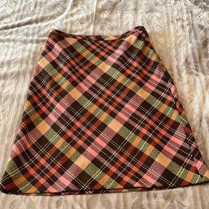 Ann Taylor loft petites, plaid skirt, 6p